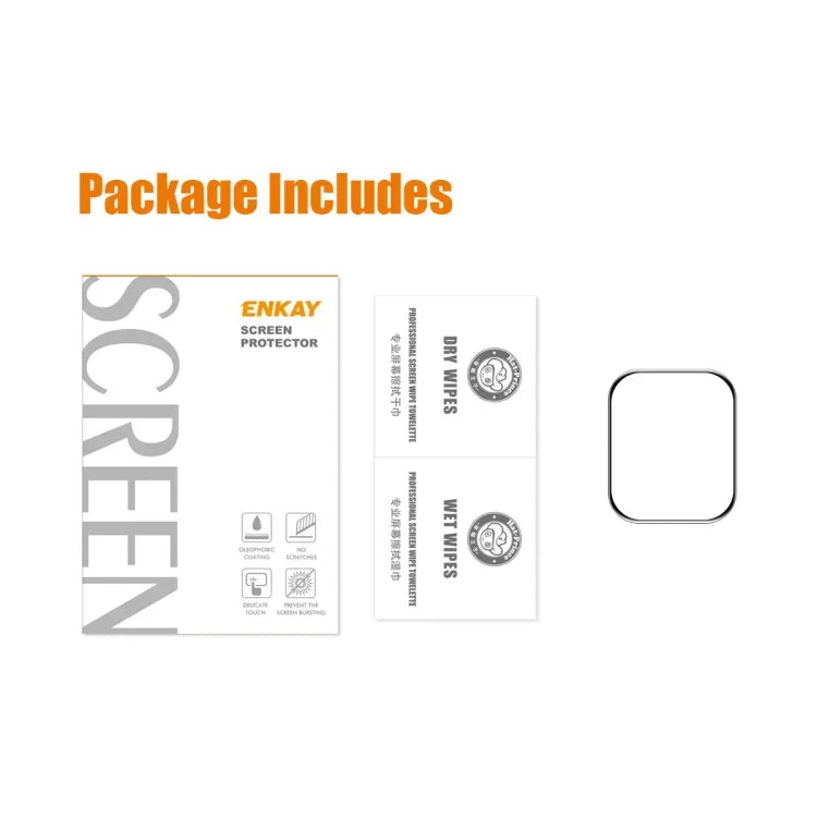 ENKAY Hat-Prince Hộp Bảo Vệ Màn Hình PET 3D Cong Toàn Màn Hình Uốn Nóng HD Thân Thiện Với Ốp Lưng Cho Apple Watch Series 9 / 8 / 7 41mm, 1 Cái Cho Apple Watch Series 7 41mm, 2 Cái Cho Apple Watch Series 7 41mm, 5 Cái Cho Apple Watch Series 7 41mm