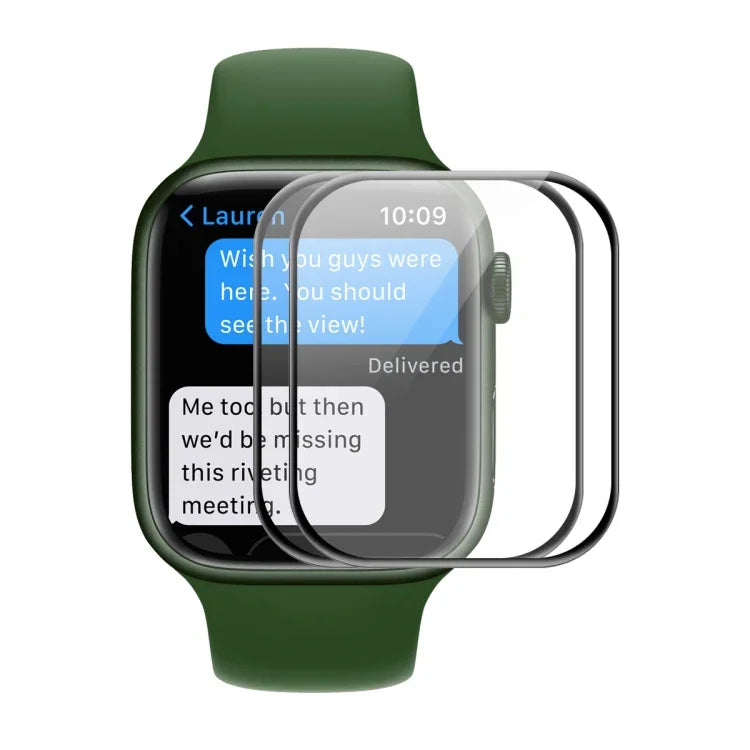 ENKAY Hat-Prince Hộp Bảo Vệ Màn Hình PET 3D Cong Toàn Màn Hình Uốn Nóng HD Thân Thiện Với Ốp Lưng Cho Apple Watch Series 9 / 8 / 7 41mm, 1 Cái Cho Apple Watch Series 7 41mm, 2 Cái Cho Apple Watch Series 7 41mm, 5 Cái Cho Apple Watch Series 7 41mm
