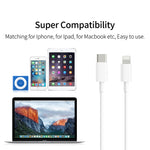 Cáp sạc nhanh PD20W USB-C / Type-C sang 8 Pin đồng bộ dữ liệu cho iPhone 13 / 12 Series, dài 1m, 1.5m, 2m