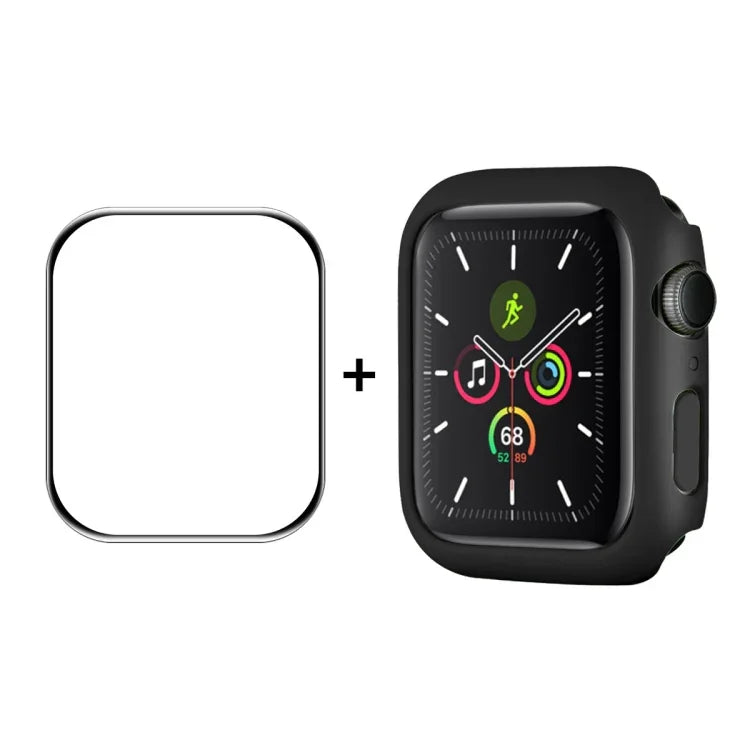 ENKAY Hat-Prince Khung PC + Màng Bảo Vệ Màn Hình PMMA HD Bao Phủ Toàn Bộ Cho Apple Watch Series 9 / 8 / 7 41mm