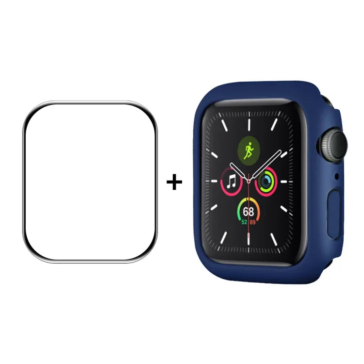 ENKAY Hat-Prince Khung PC + Màng Bảo Vệ Màn Hình PMMA HD Bao Phủ Toàn Bộ Cho Apple Watch Series 9 / 8 / 7 41mm