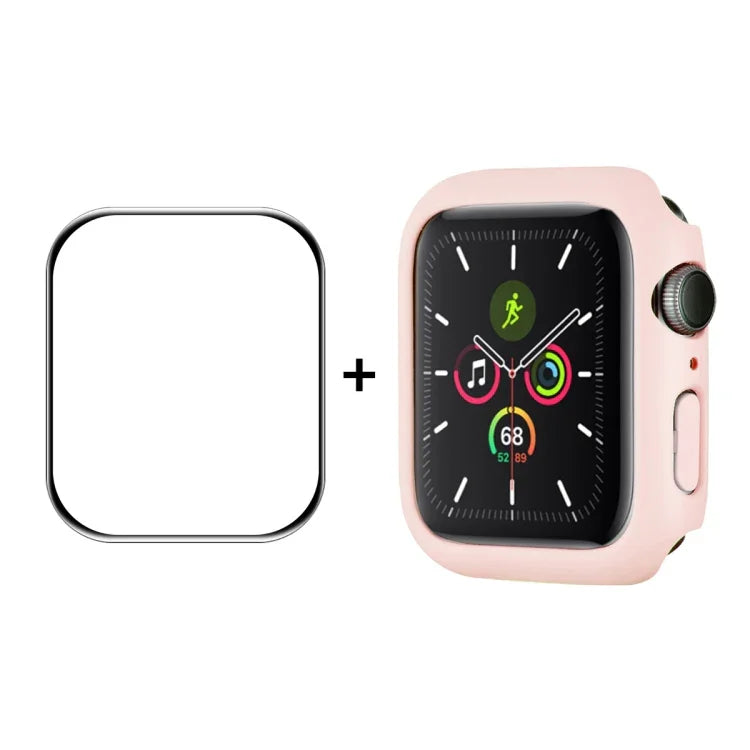 ENKAY Hat-Prince Khung PC + Màng Bảo Vệ Màn Hình PMMA HD Bao Phủ Toàn Bộ Cho Apple Watch Series 7 45mm