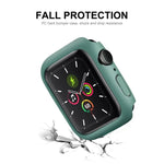 ENKAY Hat-Prince Khung PC + Màng Bảo Vệ Màn Hình PMMA HD Bao Phủ Toàn Bộ Cho Apple Watch Series 7 45mm