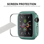 ENKAY Hat-Prince Khung PC + Màng Bảo Vệ Màn Hình PMMA HD Bao Phủ Toàn Bộ Cho Apple Watch Series 7 45mm