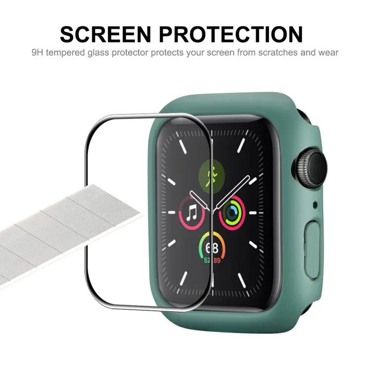 ENKAY Hat-Prince Khung PC + Màng Bảo Vệ Màn Hình PMMA HD Bao Phủ Toàn Bộ Cho Apple Watch Series 7 45mm
