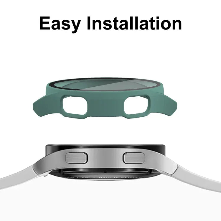 Ốp Kết Hợp Khung PC Bọc Toàn Diện + Kính Cường Lực Bảo Vệ Màn Hình ENKAY Hat-Prince Cho Samsung Galaxy Watch4 40mm