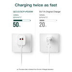 CS-20W Mini Portable PD3.0 + QC3.0 Dual Ports Fast Charger, Charger