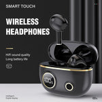 Tai nghe chống ồn chống nước PRO100 TWS Bluetooth 5.2, stereo 9D thể thao, hộp sạc