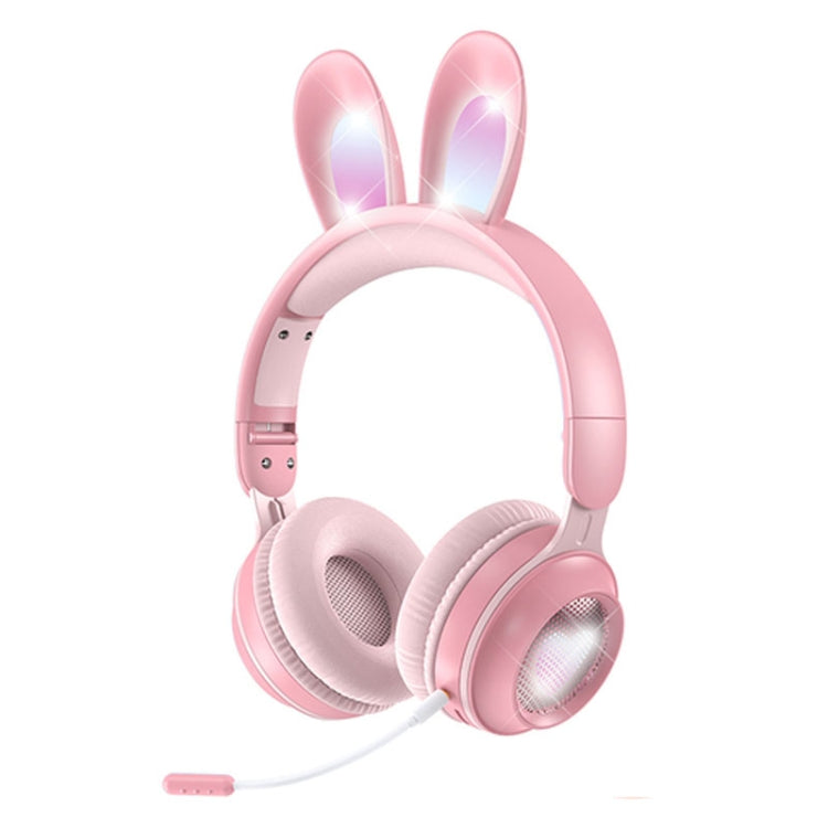 Tai nghe gập không dây Bluetooth 5.0 KE-01 tai thỏ, stereo có mic cho PC