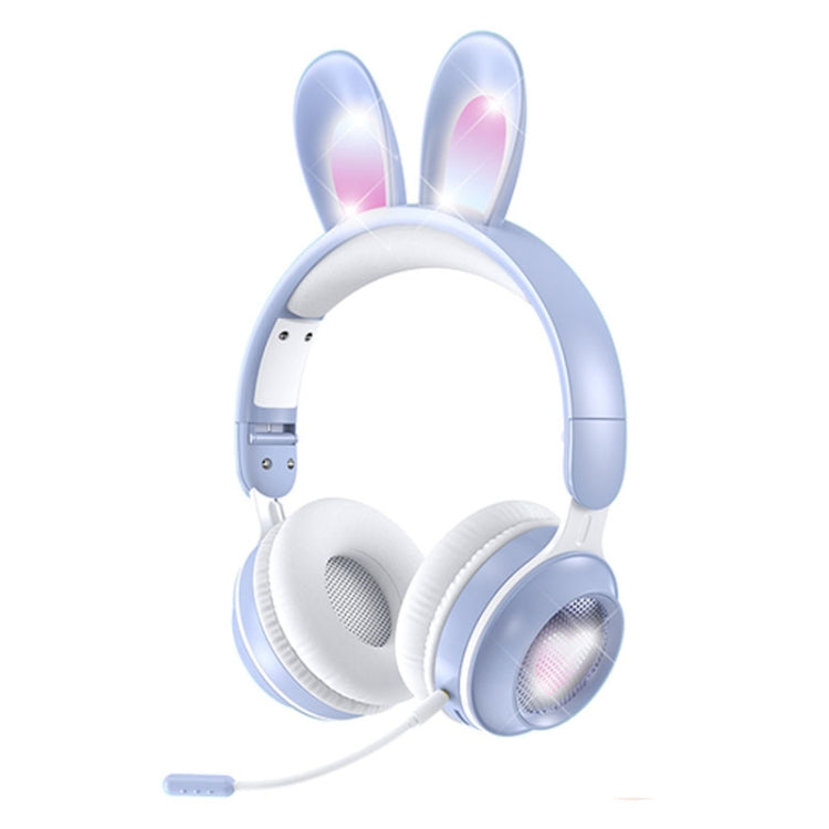 Tai nghe gập không dây Bluetooth 5.0 KE-01 tai thỏ, stereo có mic cho PC