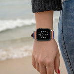 Dây thay thế da denim fit cho Apple Watch Series, 7 41mm / 6&SE&5&4 40mm / 3&2&1 38mm, 7 45mm / 6&SE&5&4 44mm / 3&2&1 42mm