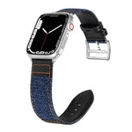 Dây thay thế da denim fit cho Apple Watch Series, 7 41mm / 6&SE&5&4 40mm / 3&2&1 38mm, 7 45mm / 6&SE&5&4 44mm / 3&2&1 42mm