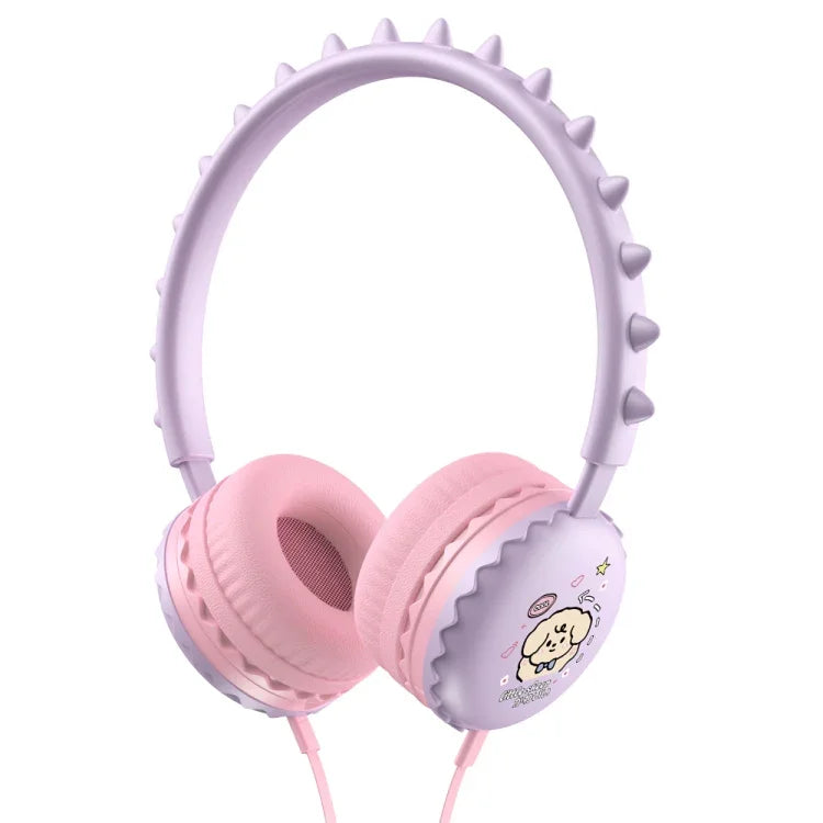 Y19 Cute Cartoon Wired Headphones For Children Kids With Microphone Stereo Music Helmet Earphones For Kids Gifts