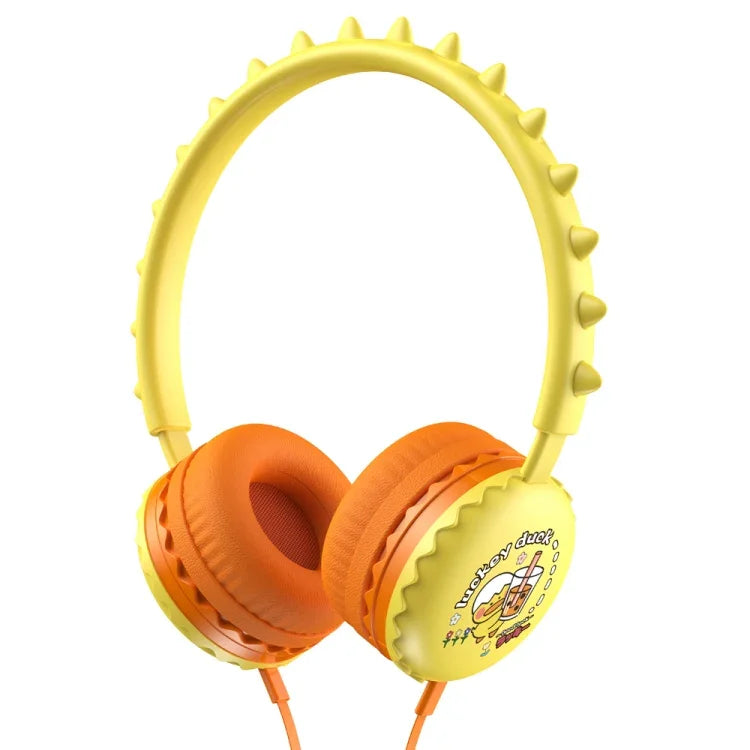 Tai nghe có dây hoạt hình dễ thương Y19 cho trẻ em kèm micro, tai nghe stereo âm nhạc mũ bảo hiểm quà tặng cho trẻ