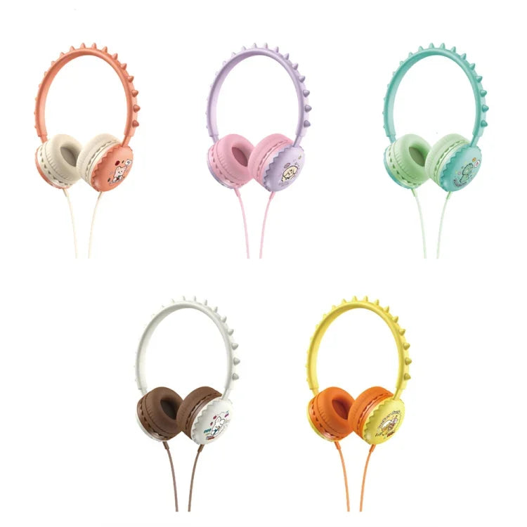 Tai nghe có dây hoạt hình dễ thương Y19 cho trẻ em kèm micro, tai nghe stereo âm nhạc mũ bảo hiểm quà tặng cho trẻ