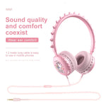 Tai nghe có dây hoạt hình dễ thương Y19 cho trẻ em kèm micro, tai nghe stereo âm nhạc mũ bảo hiểm quà tặng cho trẻ