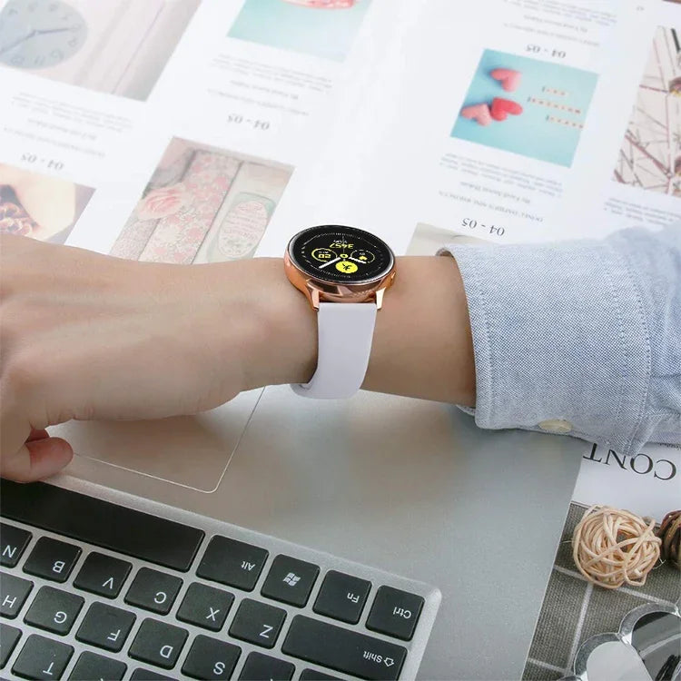 Dây silicone đơn sắc cho Samsung Galaxy Watch Active 22mm