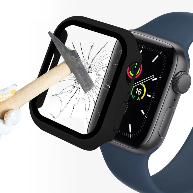 ENKAY Hat-Prince 2 trong 1 Khung PC + Kính Cường Lực 9H Bảo Vệ Bao Phủ Toàn Bộ Cho Apple Watch Series 7 41mm