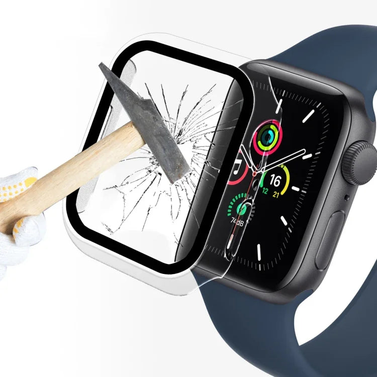 ENKAY Hat-Prince 2 trong 1 Khung PC + Kính Cường Lực 9H Bảo Vệ Bao Phủ Toàn Bộ Cho Apple Watch Series 7 41mm