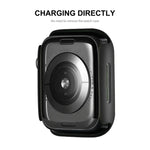 ENKAY Hat-Prince 2 trong 1 Khung PC + Kính Cường Lực 9H Bảo Vệ Bao Phủ Toàn Bộ Cho Apple Watch Series 7 41mm