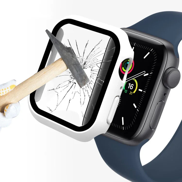 ENKAY Hat-Prince 2 trong 1 Khung PC + Kính Cường Lực 9H Bảo Vệ Bao Phủ Toàn Bộ Cho Apple Watch Series 7 45mm