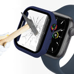 ENKAY Hat-Prince 2 trong 1 Khung PC + Kính Cường Lực 9H Bảo Vệ Bao Phủ Toàn Bộ Cho Apple Watch Series 7 45mm