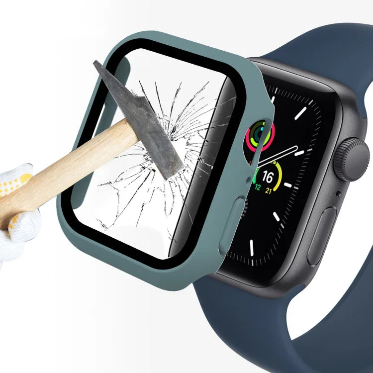 ENKAY Hat-Prince 2 trong 1 Khung PC + Kính Cường Lực 9H Bảo Vệ Bao Phủ Toàn Bộ Cho Apple Watch Series 7 45mm