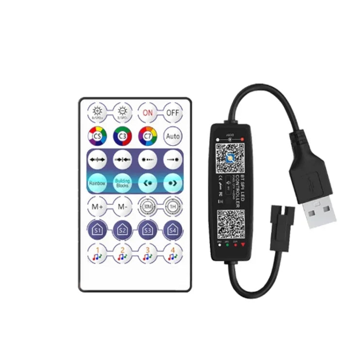 Bộ điều khiển từ xa Bluetooth USB 5V WS2812B cho đèn dải LED SK6812 WS2811 WS2812