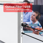 SW03 bộ phát âm thanh Bluetooth 5.0 2 trong 1 USB + SPDIF bộ chuyển đổi quang không dây độ trễ thấp cho TV, PC