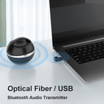 SW03 bộ phát âm thanh Bluetooth 5.0 2 trong 1 USB + SPDIF bộ chuyển đổi quang không dây độ trễ thấp cho TV, PC