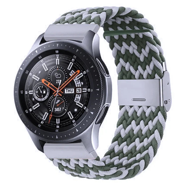 Dây đeo khóa kim loại bện nylon cho Galaxy Watch 4 20mm, 20mm