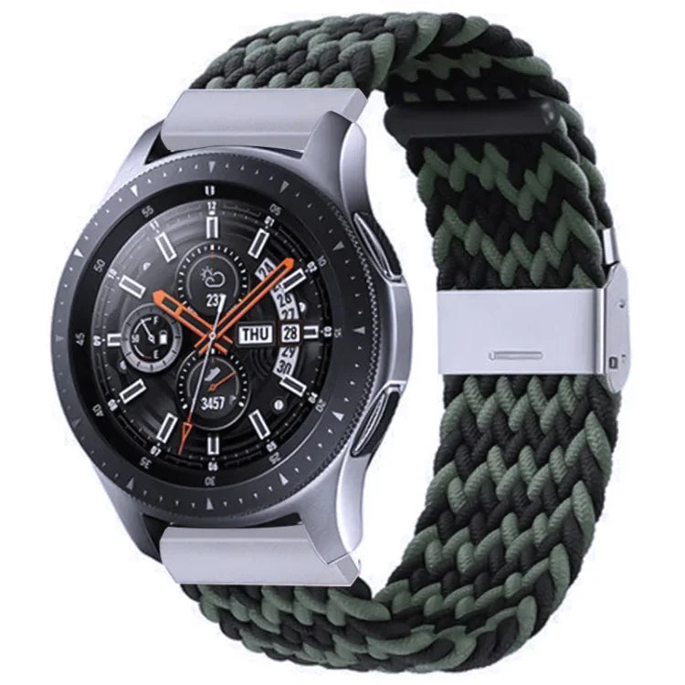 Dây đeo khóa kim loại bện nylon cho Galaxy Watch 4 20mm, 20mm
