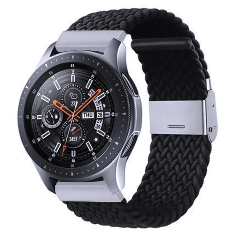 Dây đeo khóa kim loại bện nylon cho Galaxy Watch 4 20mm, 20mm