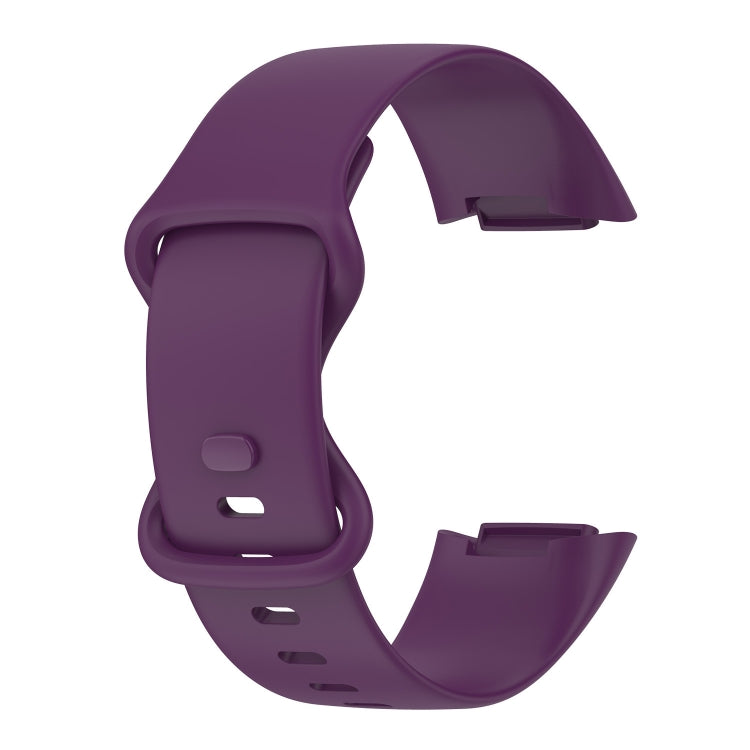 For Fitbit Charge 5 Monochromatic Silica Gel To Replace Watch Strap, Size：Large Size, Size: Small Size