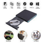 Đầu Đọc Quang Phổ Thông USB Type-C 3.0 Ghi Đĩa DVD/CD/VCD Ngoài RW SVCD, Đầu Đọc Quang Phổ Thông