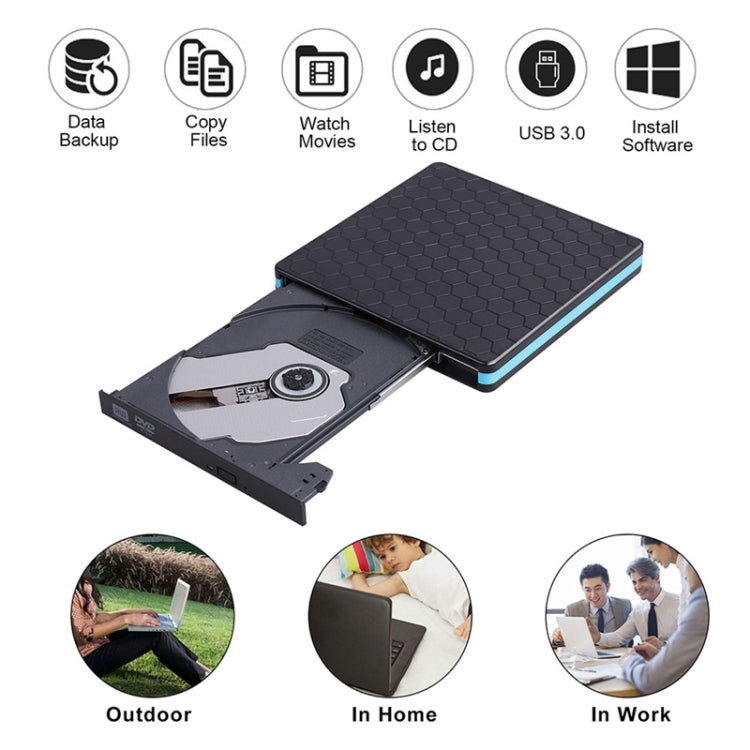 Đầu Đọc Quang Phổ Thông USB Type-C 3.0 Ghi Đĩa DVD/CD/VCD Ngoài RW SVCD, Đầu Đọc Quang Phổ Thông