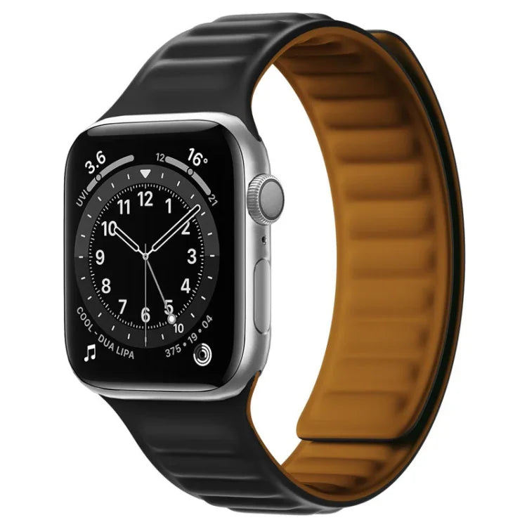 Dây đeo đồng hồ silicone từ tính cho Apple Watch Series, 7 41mm / 6&SE&5&4 40mm / 3&2&1 38mm, 7 45mm / 6&SE&5&4 44mm / 3&2&1 42mm