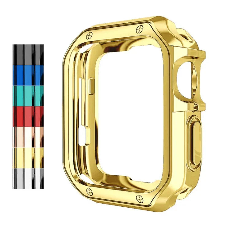 Ốp bảo vệ đồng hồ TPU mạ điện chống rơi cho Apple 1/2/3/4/5/6/7/SE, 38mm/40mm/41mm, 42mm/44mm/45mm