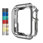 Ốp bảo vệ đồng hồ TPU mạ điện chống rơi cho Apple 1/2/3/4/5/6/7/SE, 38mm/40mm/41mm, 42mm/44mm/45mm