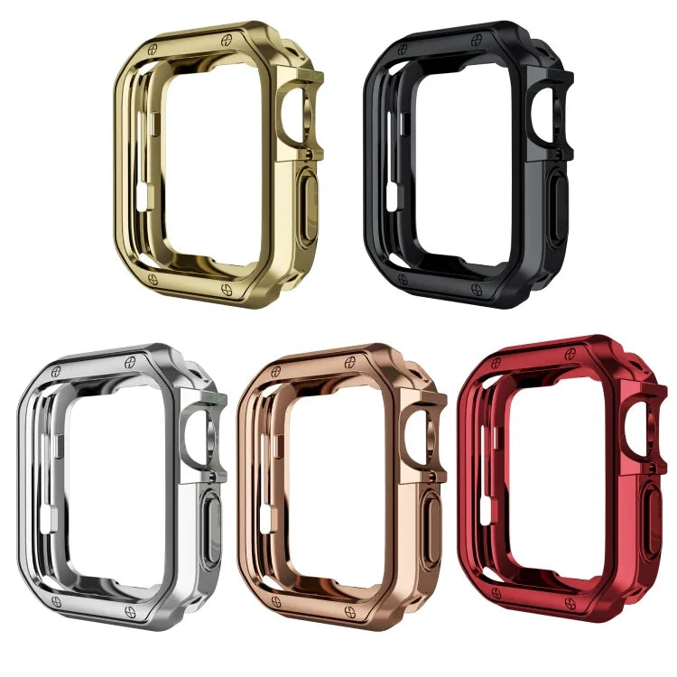 Ốp bảo vệ đồng hồ TPU mạ điện chống rơi cho Apple 1/2/3/4/5/6/7/SE, 38mm/40mm/41mm, 42mm/44mm/45mm