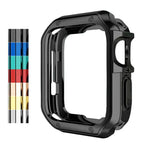 Ốp bảo vệ đồng hồ TPU mạ điện chống rơi cho Apple 1/2/3/4/5/6/7/SE, 38mm/40mm/41mm, 42mm/44mm/45mm