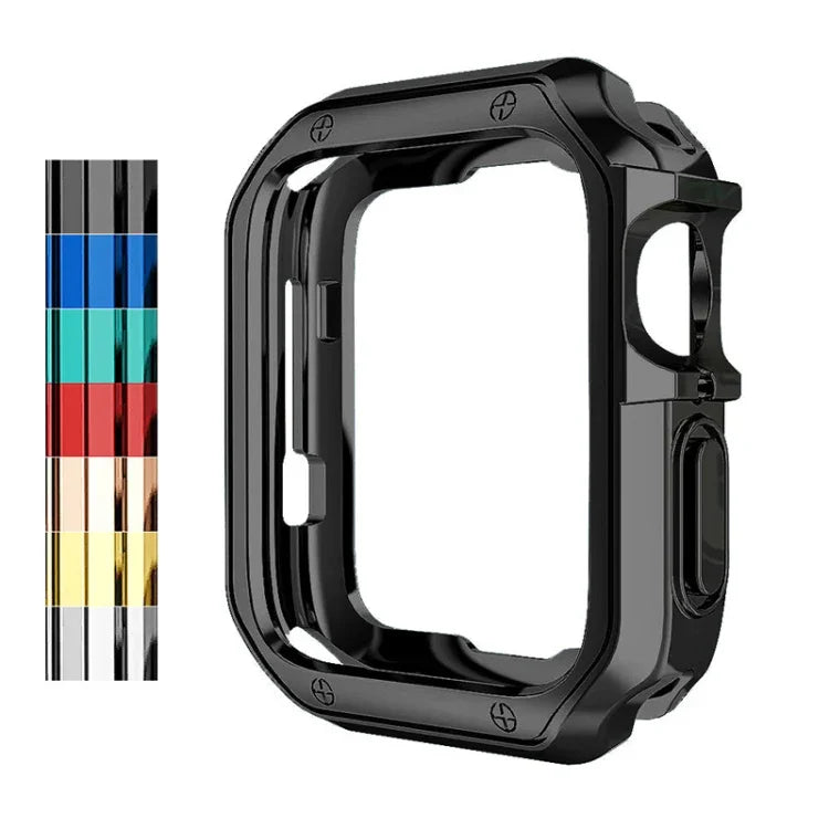 Ốp bảo vệ đồng hồ TPU mạ điện chống rơi cho Apple 1/2/3/4/5/6/7/SE, 38mm/40mm/41mm, 42mm/44mm/45mm