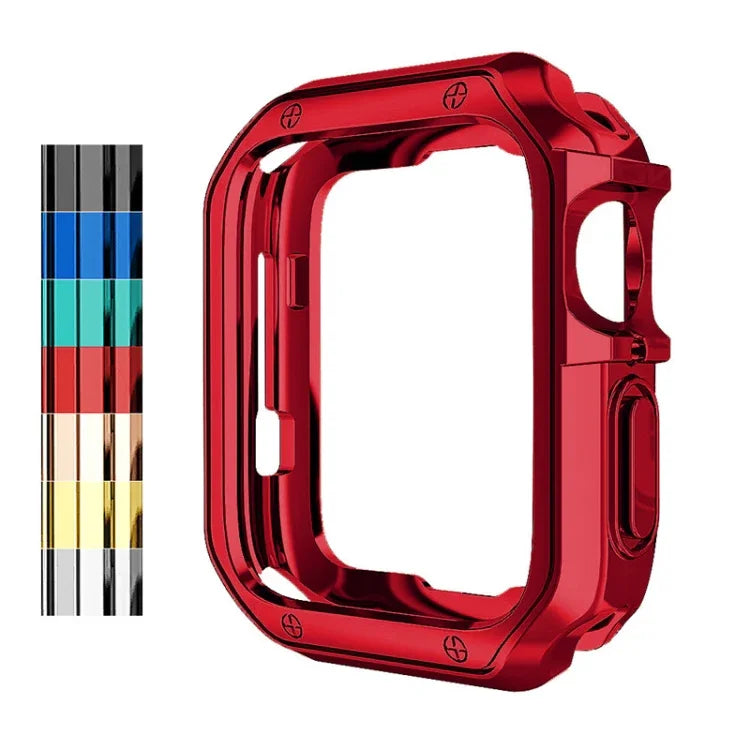 Ốp bảo vệ đồng hồ TPU mạ điện chống rơi cho Apple 1/2/3/4/5/6/7/SE, 38mm/40mm/41mm, 42mm/44mm/45mm