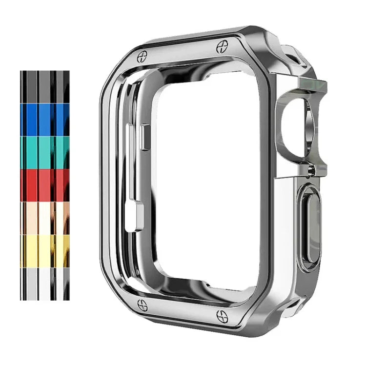 Ốp bảo vệ đồng hồ TPU mạ điện chống rơi cho Apple 1/2/3/4/5/6/7/SE, 38mm/40mm/41mm, 42mm/44mm/45mm