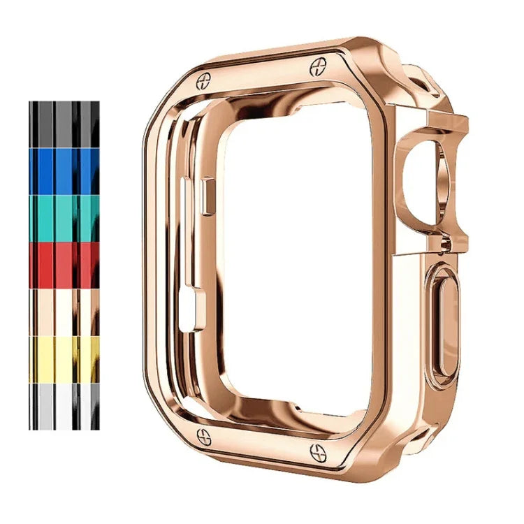 Ốp bảo vệ đồng hồ TPU mạ điện chống rơi cho Apple 1/2/3/4/5/6/7/SE, 38mm/40mm/41mm, 42mm/44mm/45mm