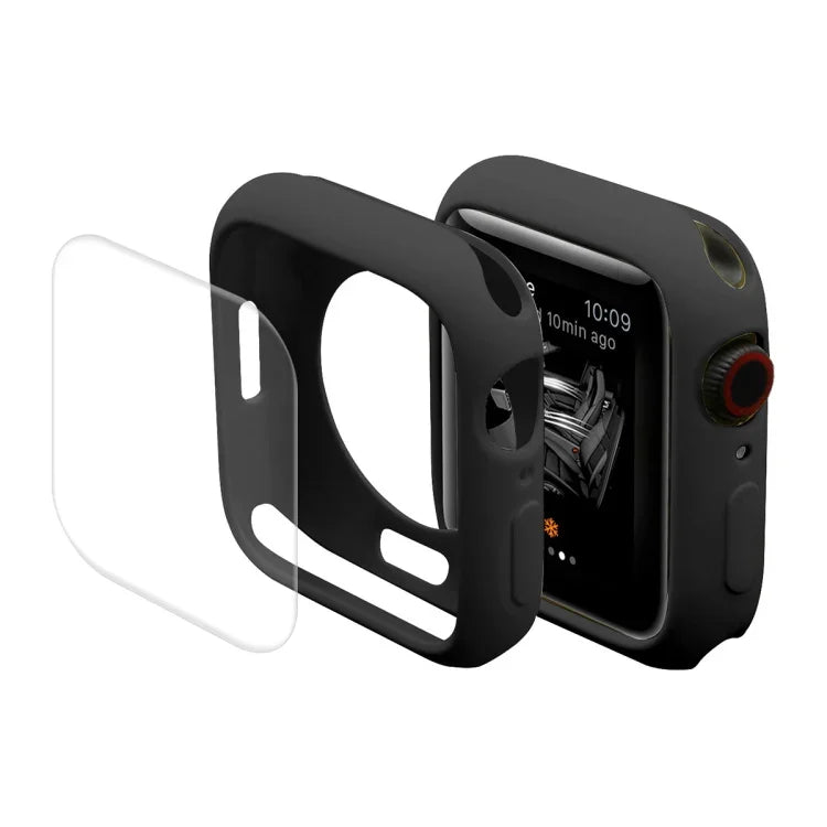 ENKAY Hat-Prince Ốp TPU Bảo Vệ + Màng Bảo Vệ Màn Hình PET Bao Phủ Toàn Bộ Cho Apple Watch Series 7 41mm