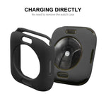 ENKAY Hat-Prince Ốp TPU Bảo Vệ + Màng Bảo Vệ Màn Hình PET Bao Phủ Toàn Bộ Cho Apple Watch Series 7 45mm