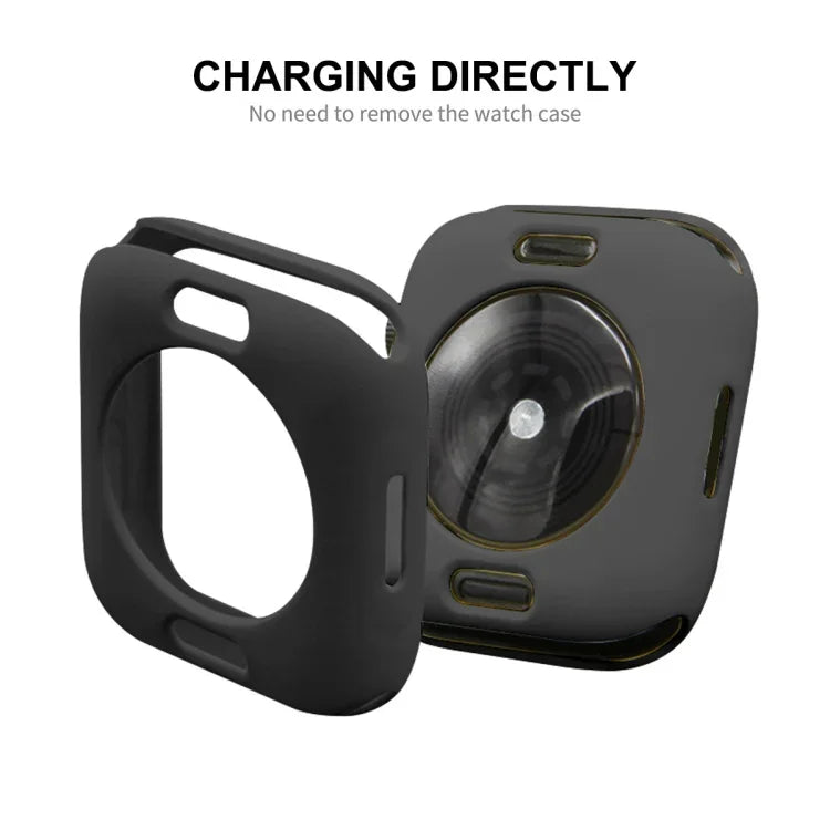 ENKAY Hat-Prince Ốp TPU Bảo Vệ + Màng Bảo Vệ Màn Hình PET Bao Phủ Toàn Bộ Cho Apple Watch Series 7 45mm