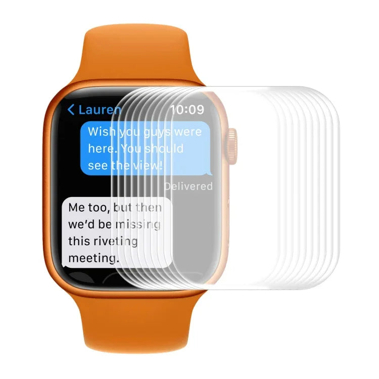 ENKAY Hat-Prince Màng Bảo Vệ Màn Hình HD Kính Cường Lực Toàn Bộ 3D Cong Viền Cho Apple Watch Series 9 / 8 / 7 45mm, 1 Cái, 2 Cái, 5 Cái, 10 Cái