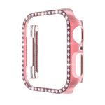 Ốp lưng đồng hồ PC mạ điện kim cương ENKAY Hat-Prince + Miếng dán màn hình PET cong bảo vệ toàn diện cho Apple Watch Series 7 45mm